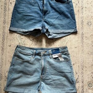 TWO pairs of Old Navy Women's Blue Denim Shorts